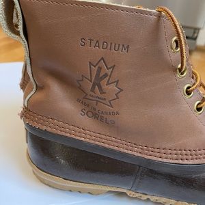 Mens Sorel Duck Boots Brown 9 10